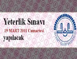 Diyanet leri Bakanl Yeterlik Yazl Snav At